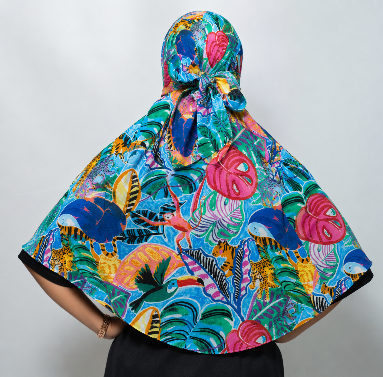 Tropical Safari Regular Scarf | Rayon Printed Scarf for Women