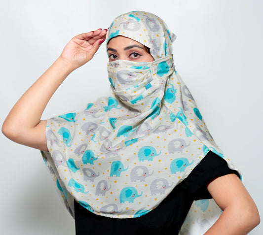 Elephant Canvas scarf