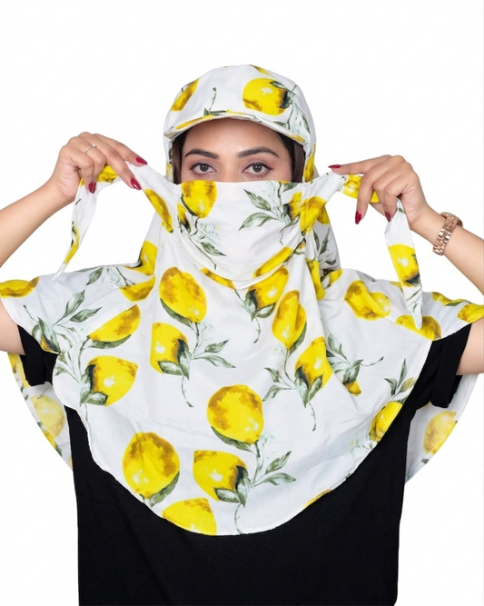 Lemon Cap Poly Crepe Scarf