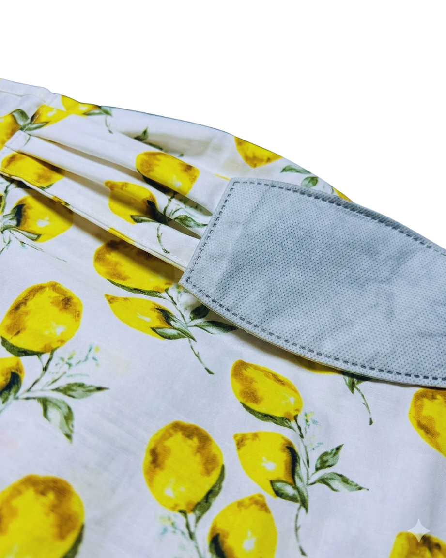 Lemon Cap Poly Crepe Scarf