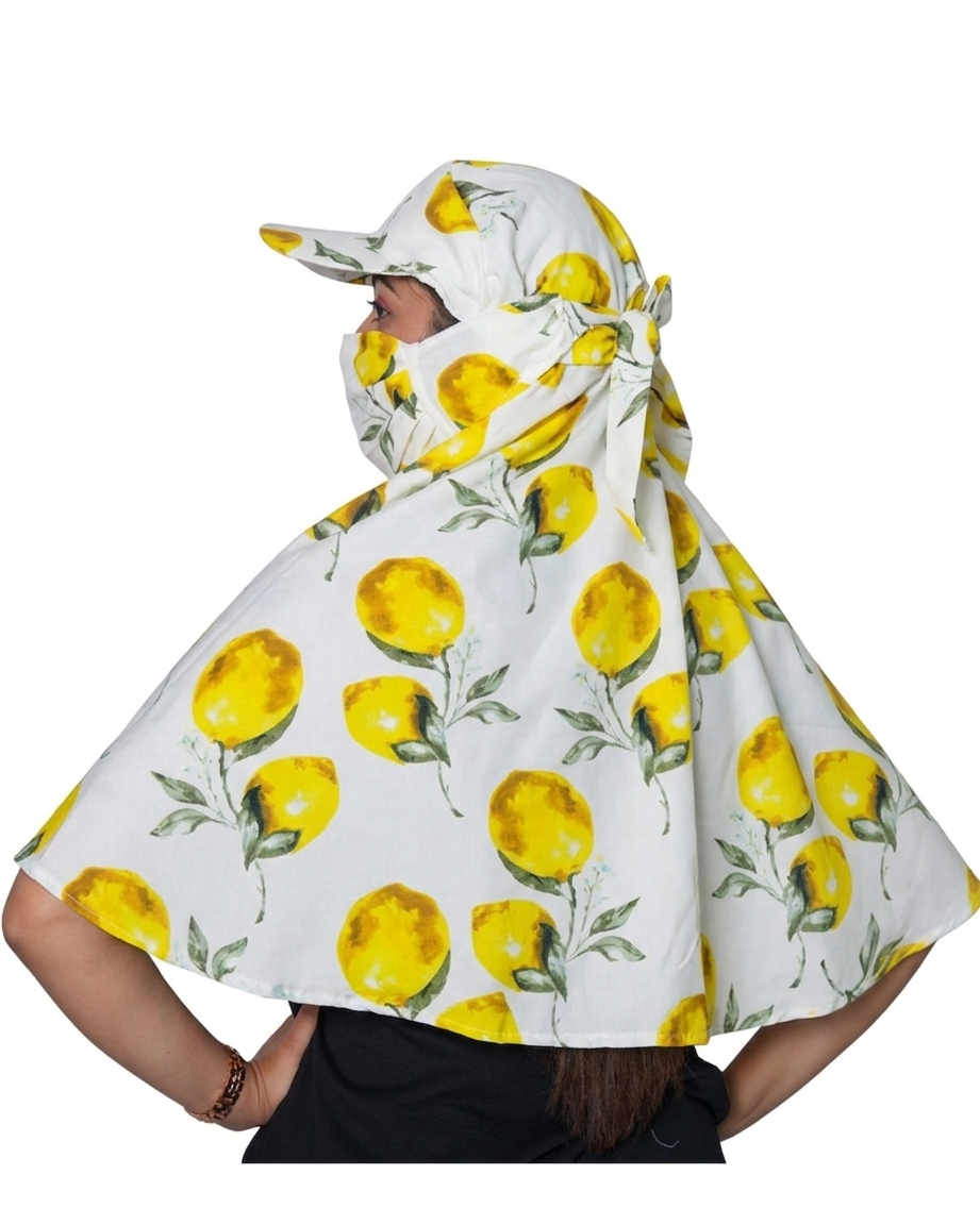 Lemon Cap Poly Crepe Scarf