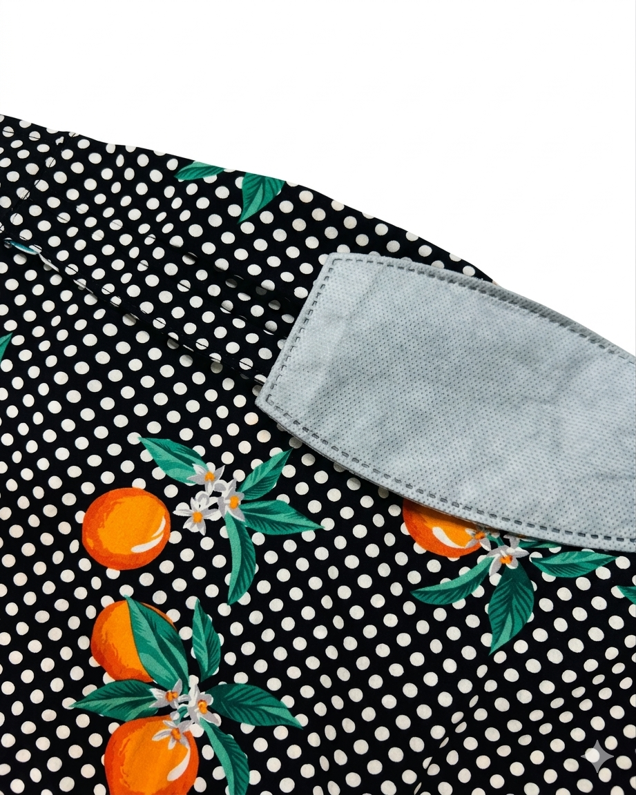 Tangerines Cap Poly Crepe  Scarf