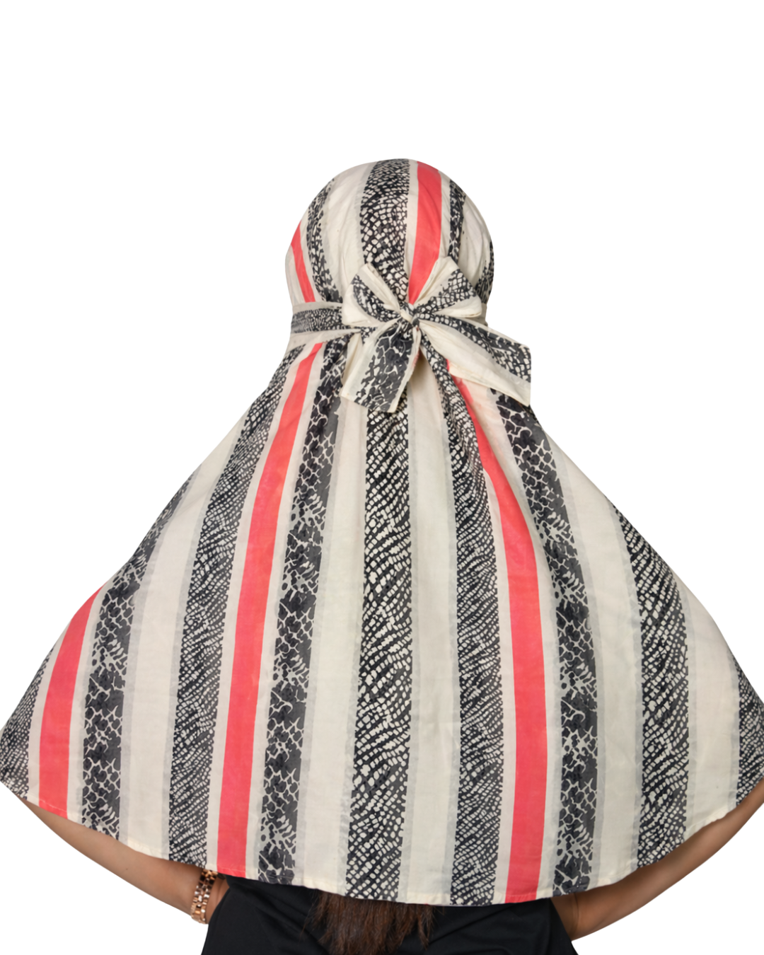 Boho Stripe Regular Georgette Fabric Scarf