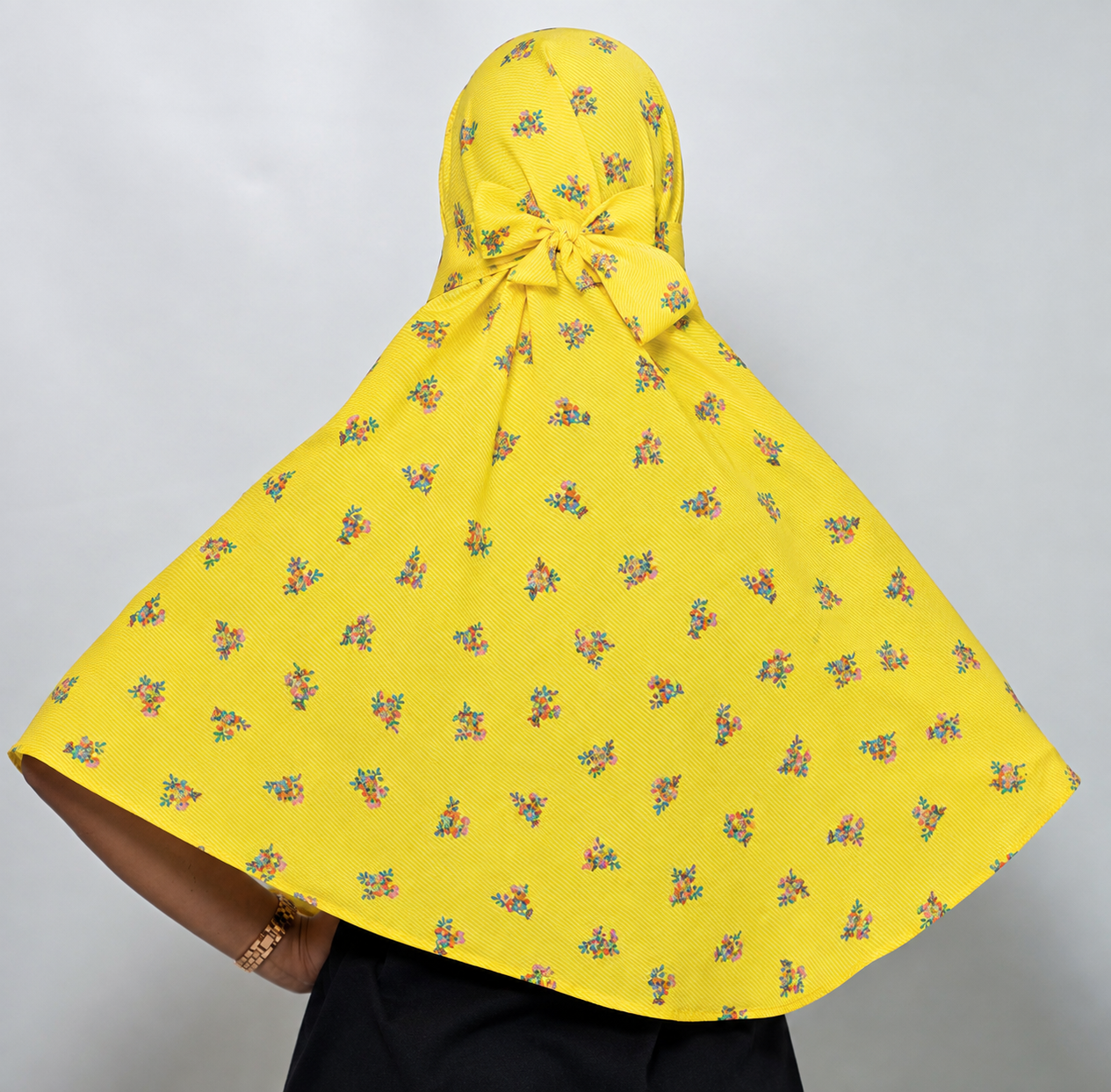 Sunshine Floral Mini Regular Scarf | Rayon Printed Scarf for Women
