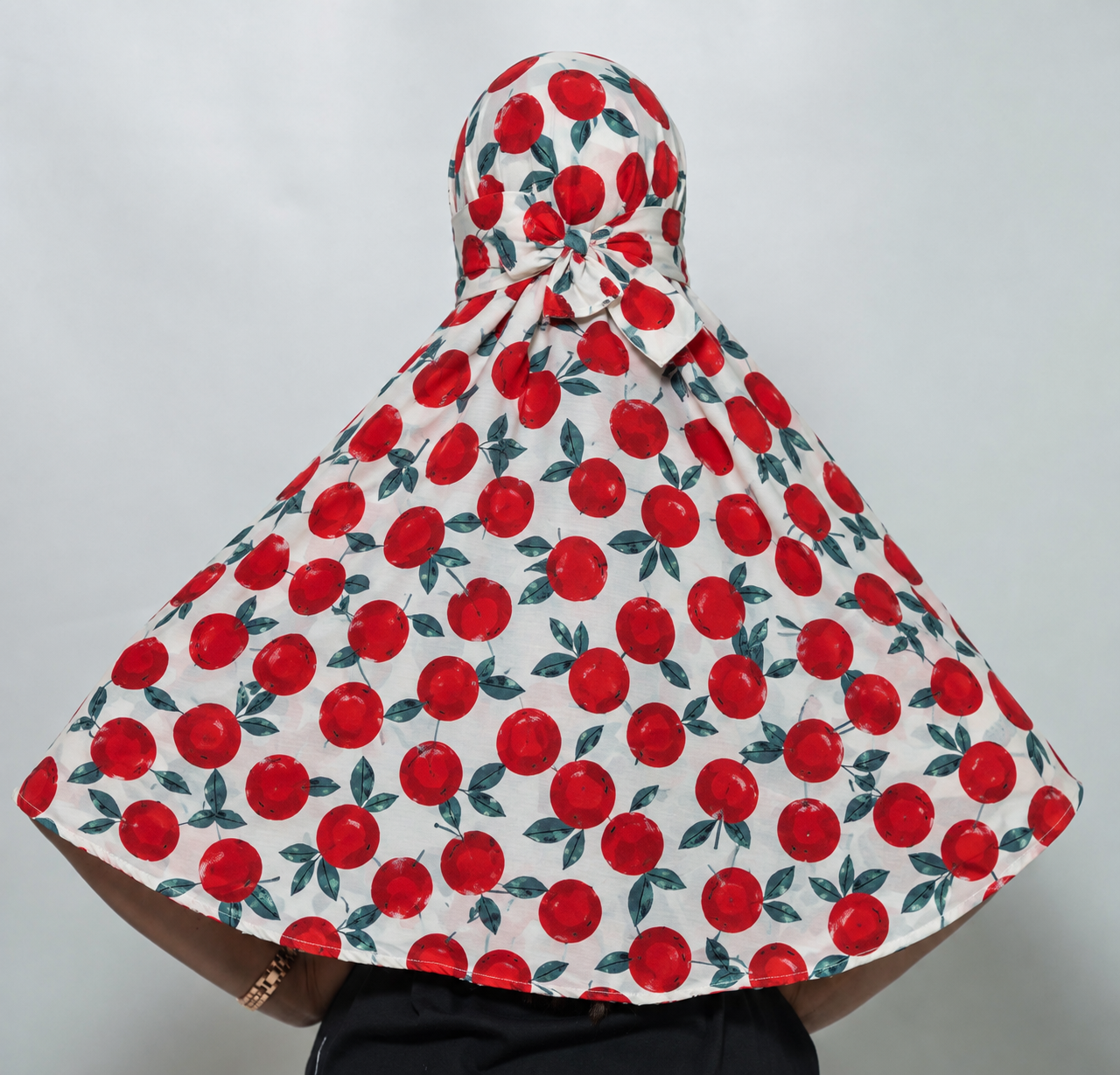 Crimson Cherry Regular Scarf | Poly Crepe Printed Scarf for Women