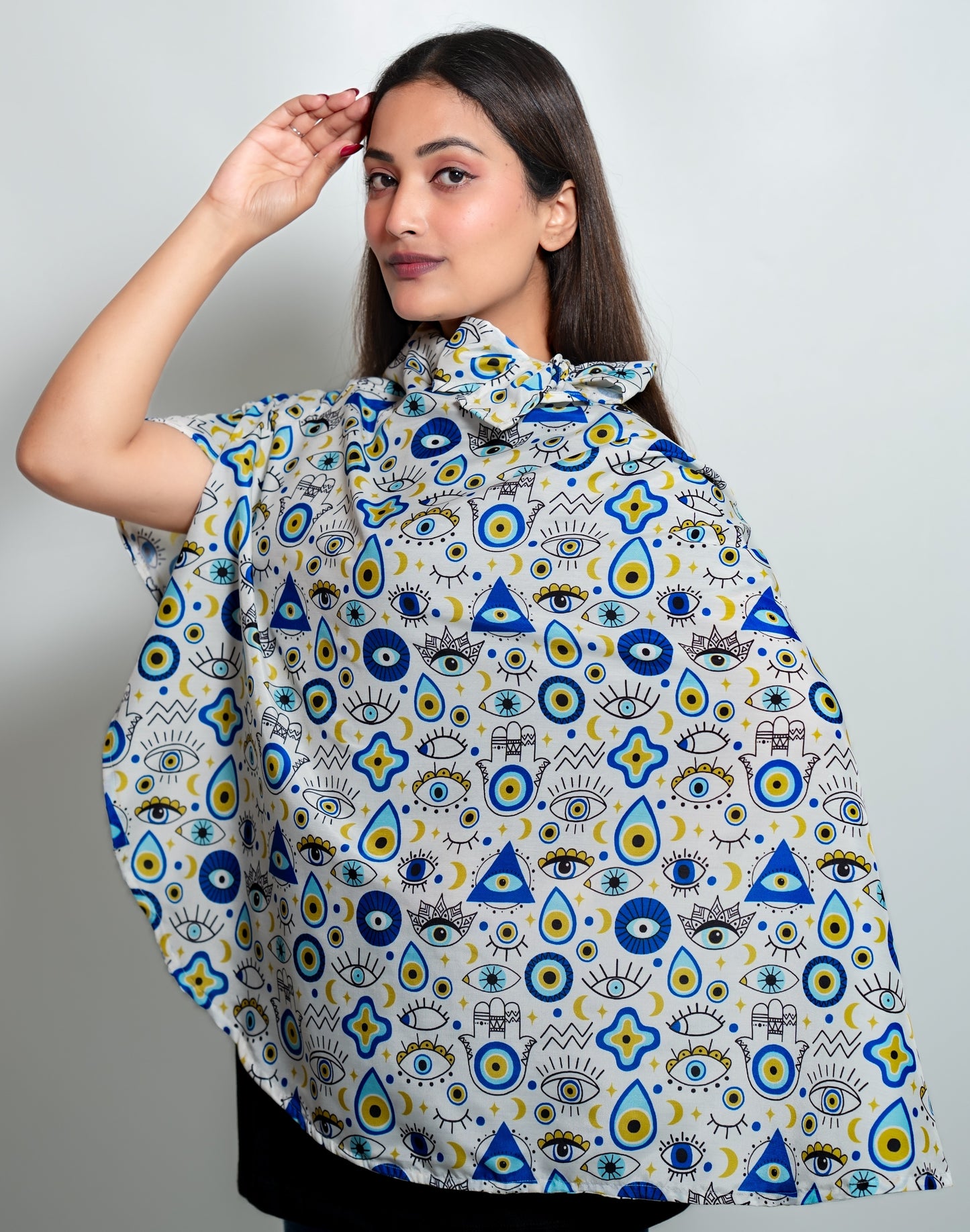 Evil Eye Canvas Scarf