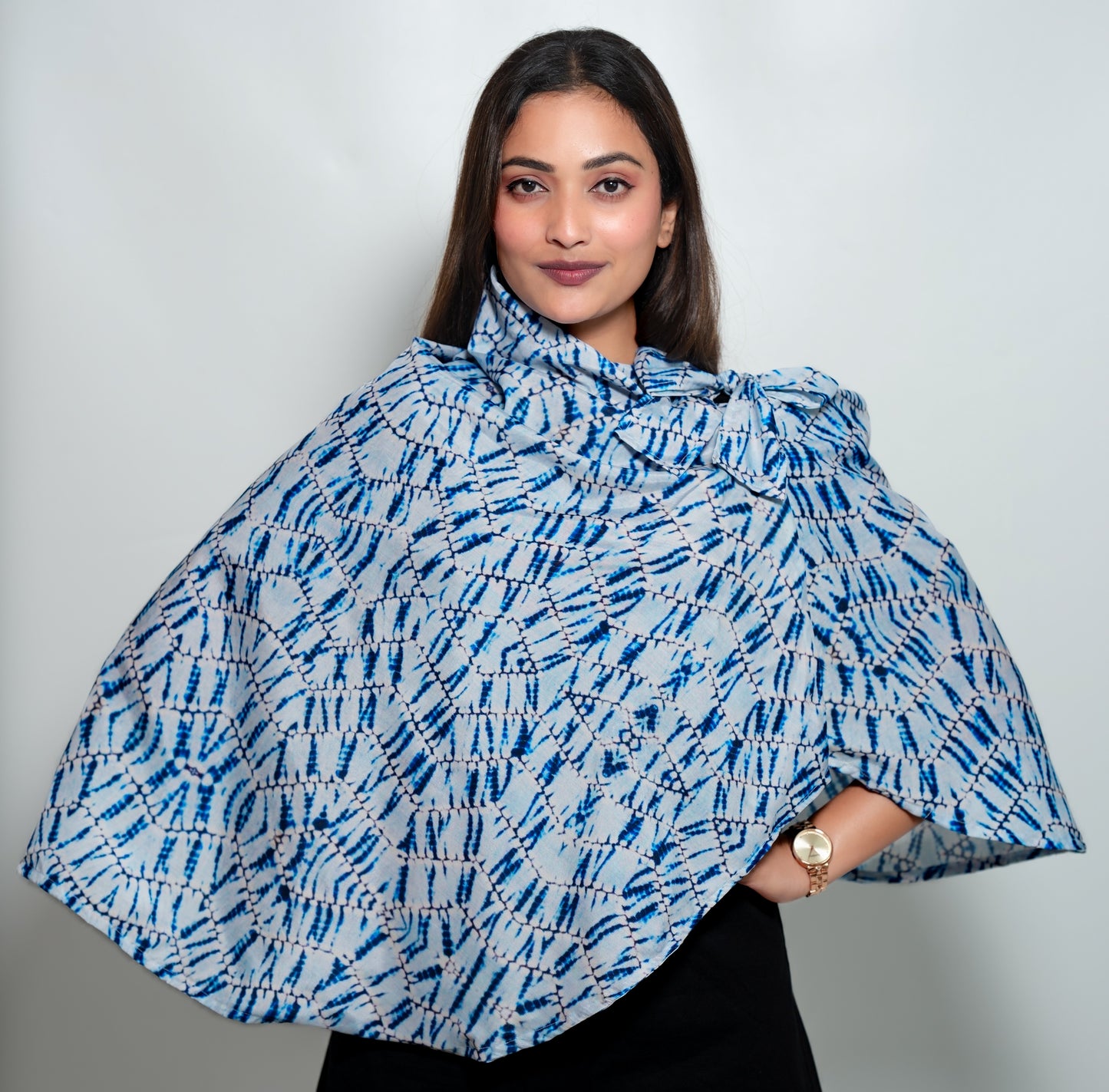 Indigo Canvas Scarf