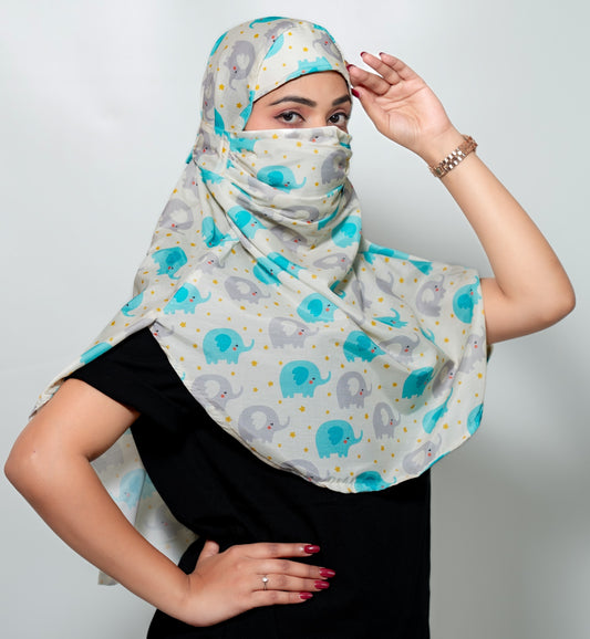 Elephant Canvas scarf