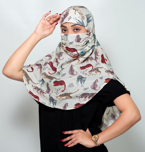 Cheetah Canvas Scarf