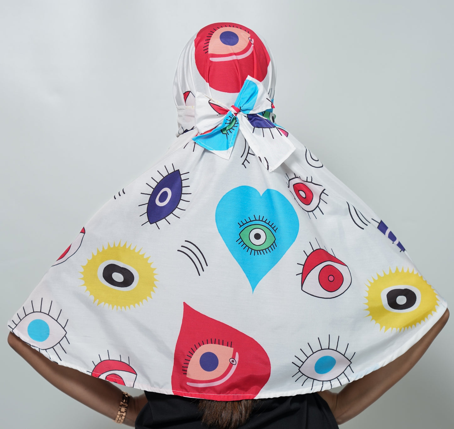 Heart Nazar Canvas Scarf