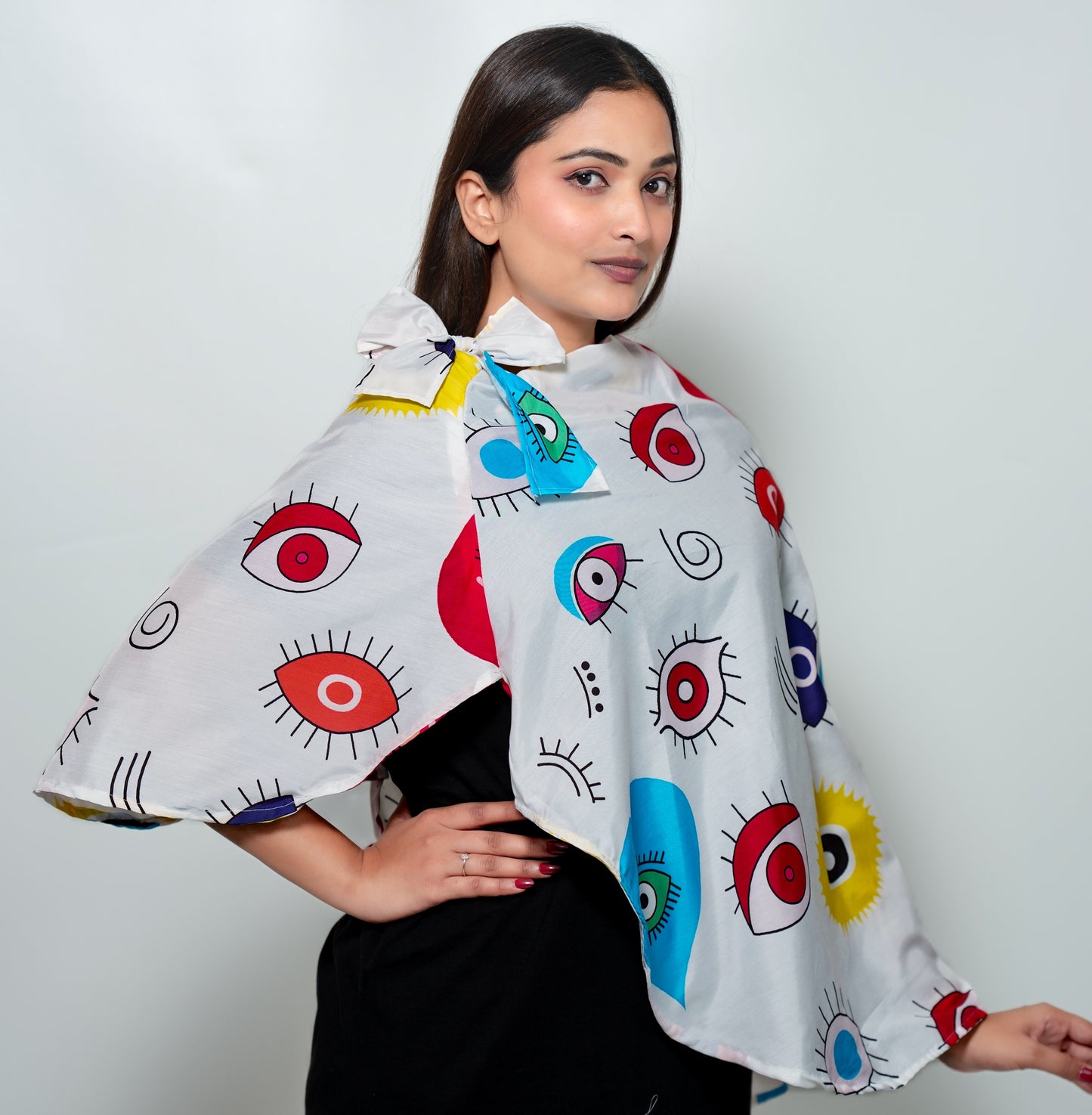 Heart Nazar Canvas Scarf