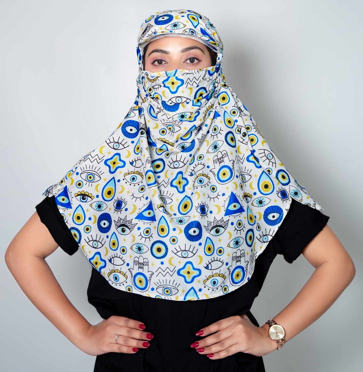 Evil Eye Cap Scarf