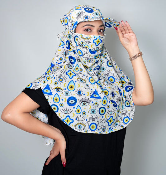 Evil Eye Cap Scarf