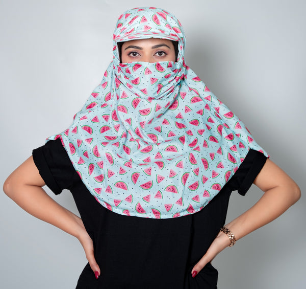 Watermelon Cap Scarf