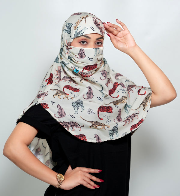 Cheetah Canvas Scarf