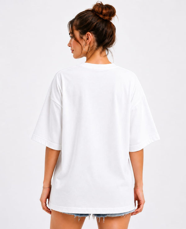 Solution Not Pollution -White Oversized T-shirt