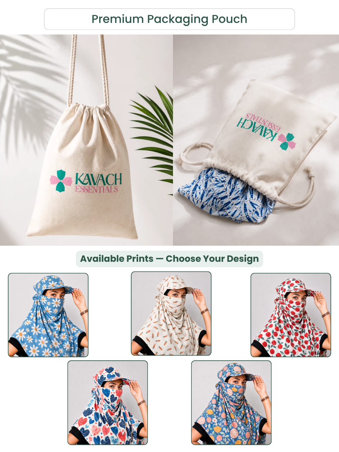 kavach scarf packaging bag